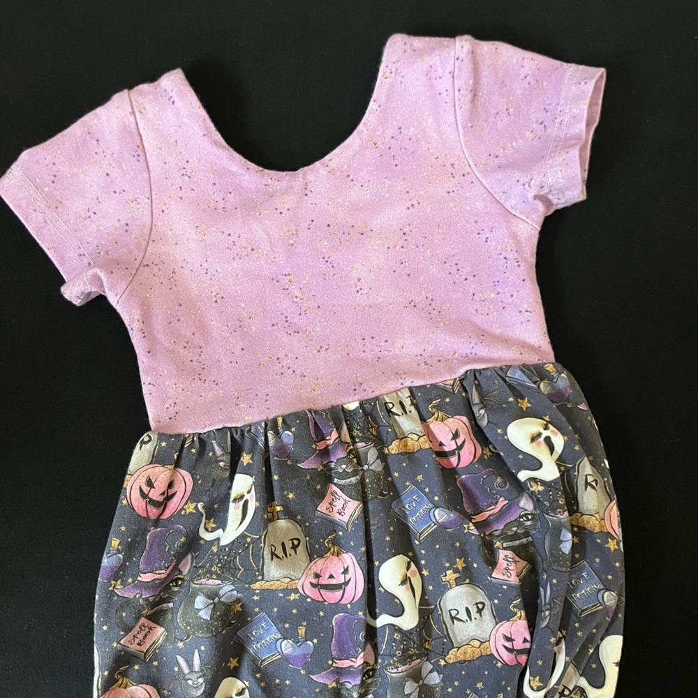 HALLOWEEN BUBBLE ROMPER | Size 2T | CUSTOM | TODDLER | KIDS